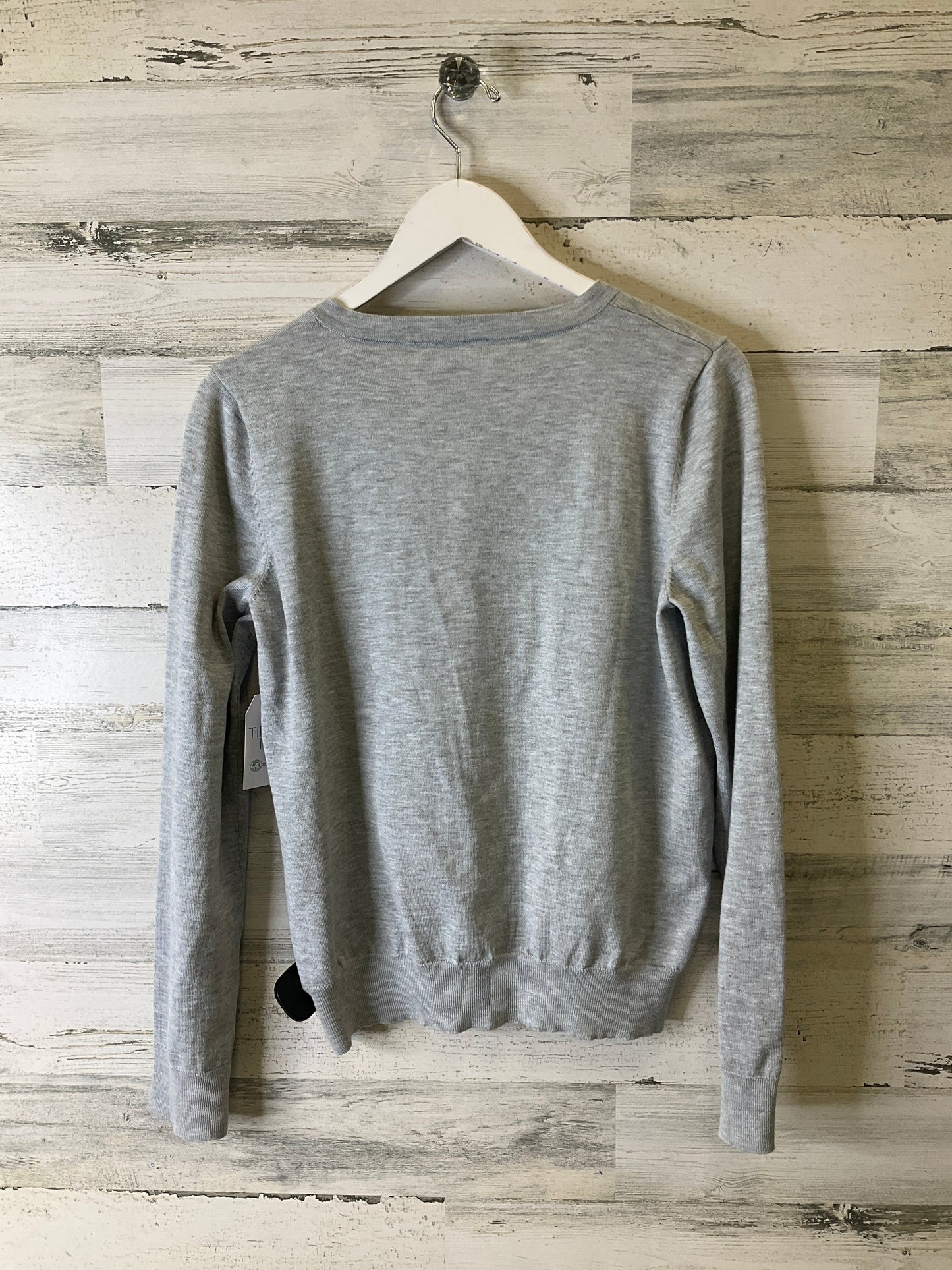 Sweater Cardigan By Time And Tru In Grey, Size: M