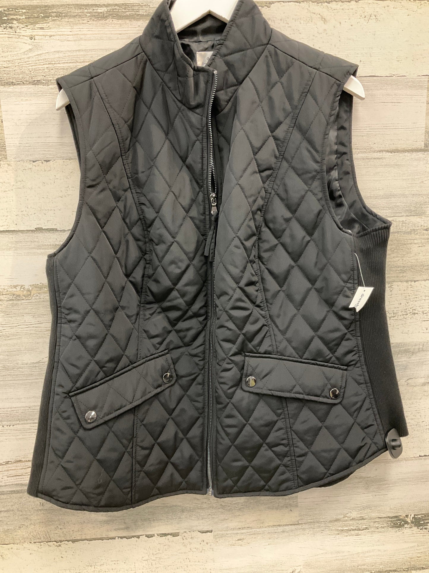 Vest Puffer & Quilted By Dressbarn In Black, Size: 1x