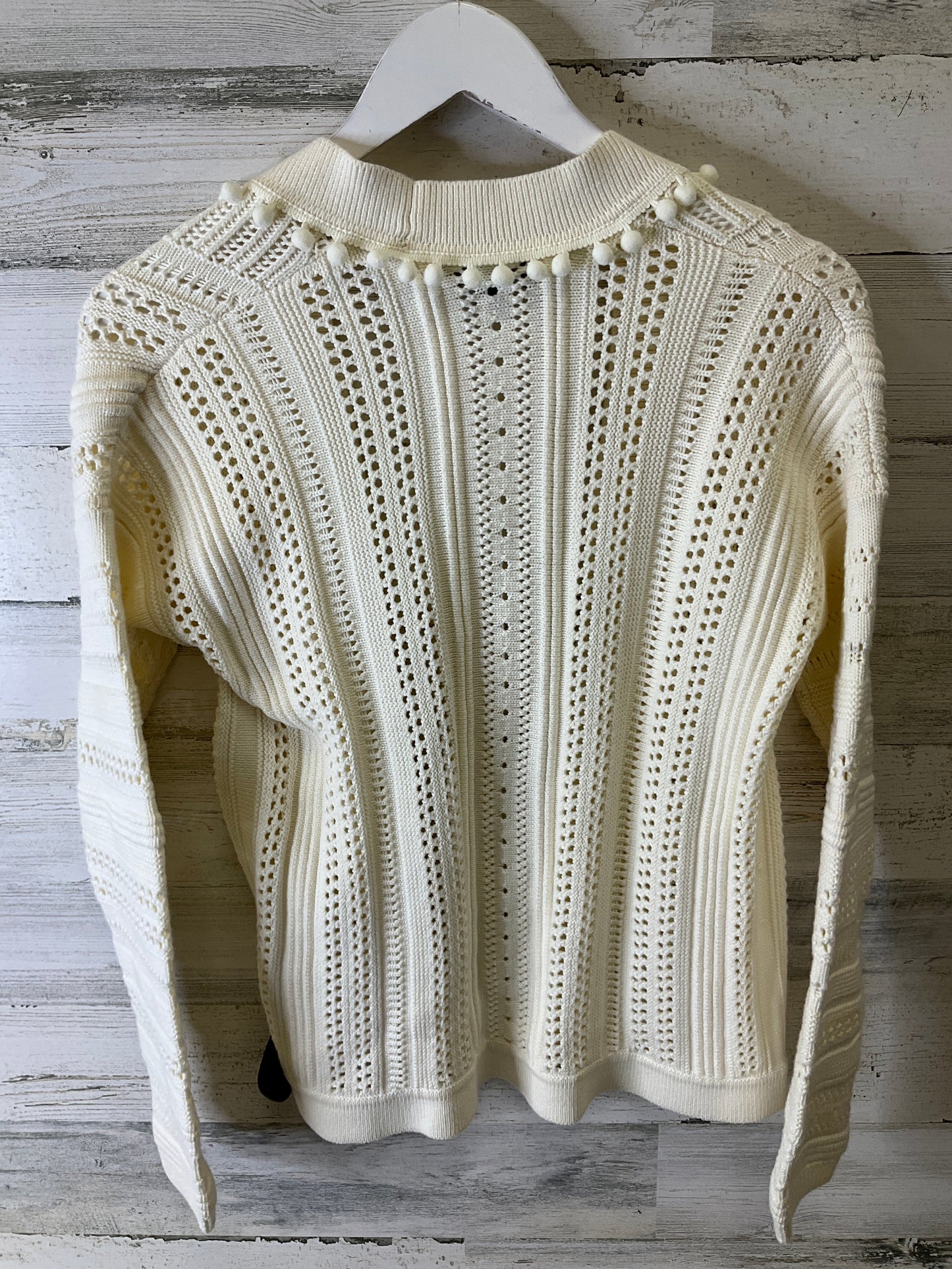 Sweater Cardigan By Banana Republic In Cream, Size: S