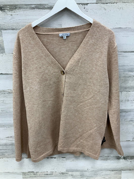 Sweater Cardigan By White Birch In Tan, Size: 2x