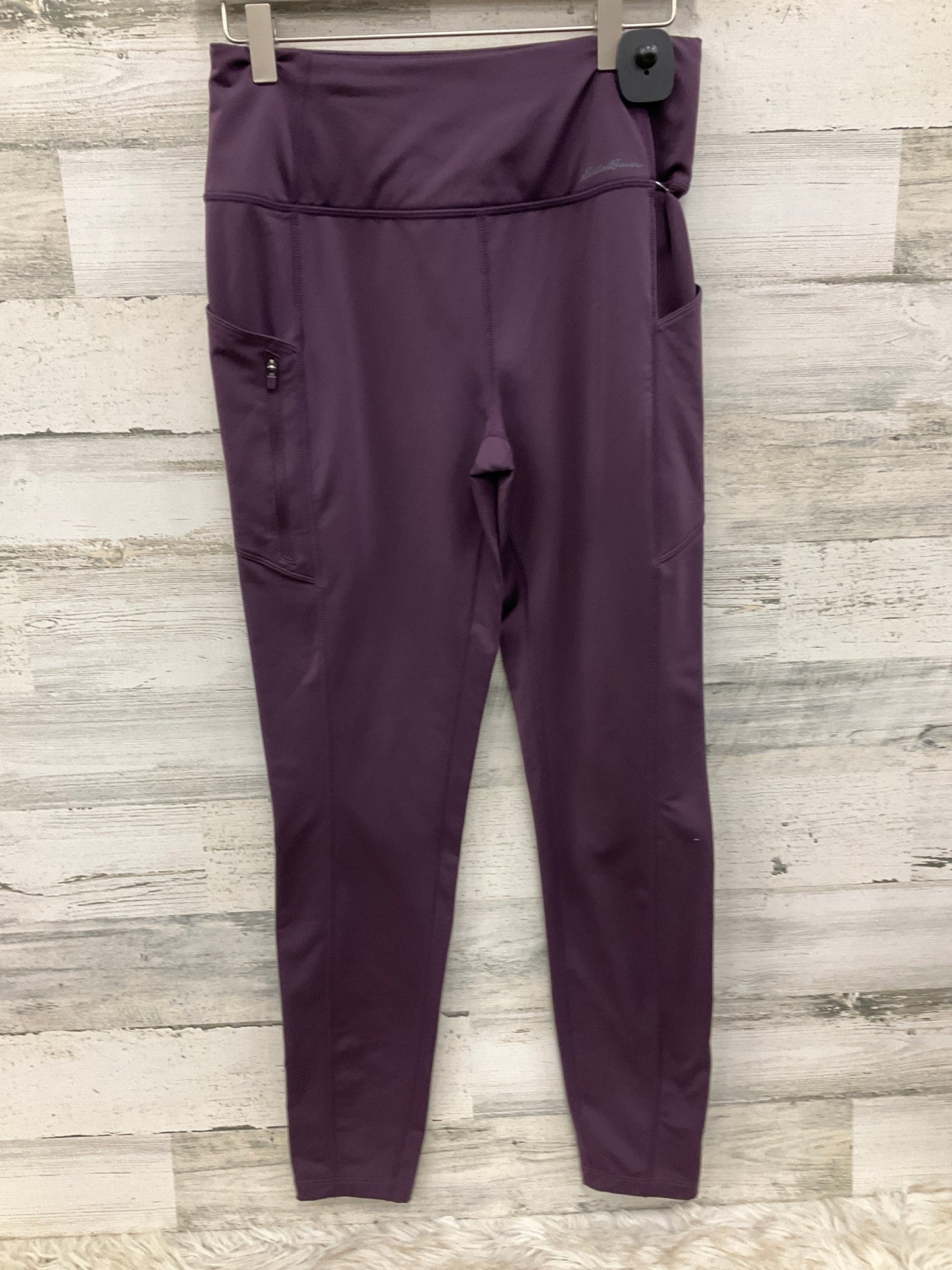 Athletic Leggings By Eddie Bauer In Purple, Size: M