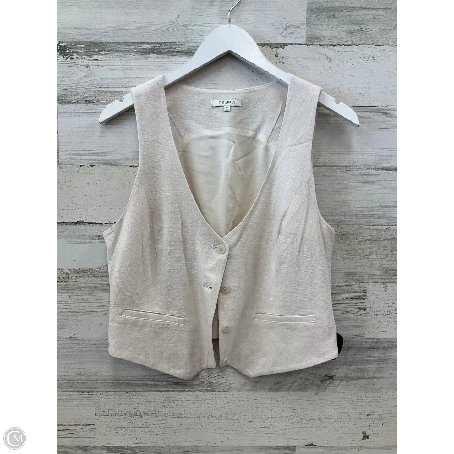 Vest Other By Z Supply In Cream, Size: M