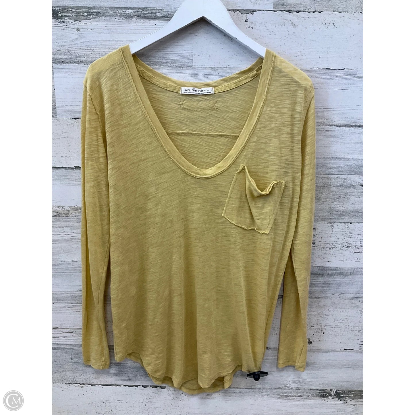 Top Long Sleeve By We The Free In Yellow, Size: Xs