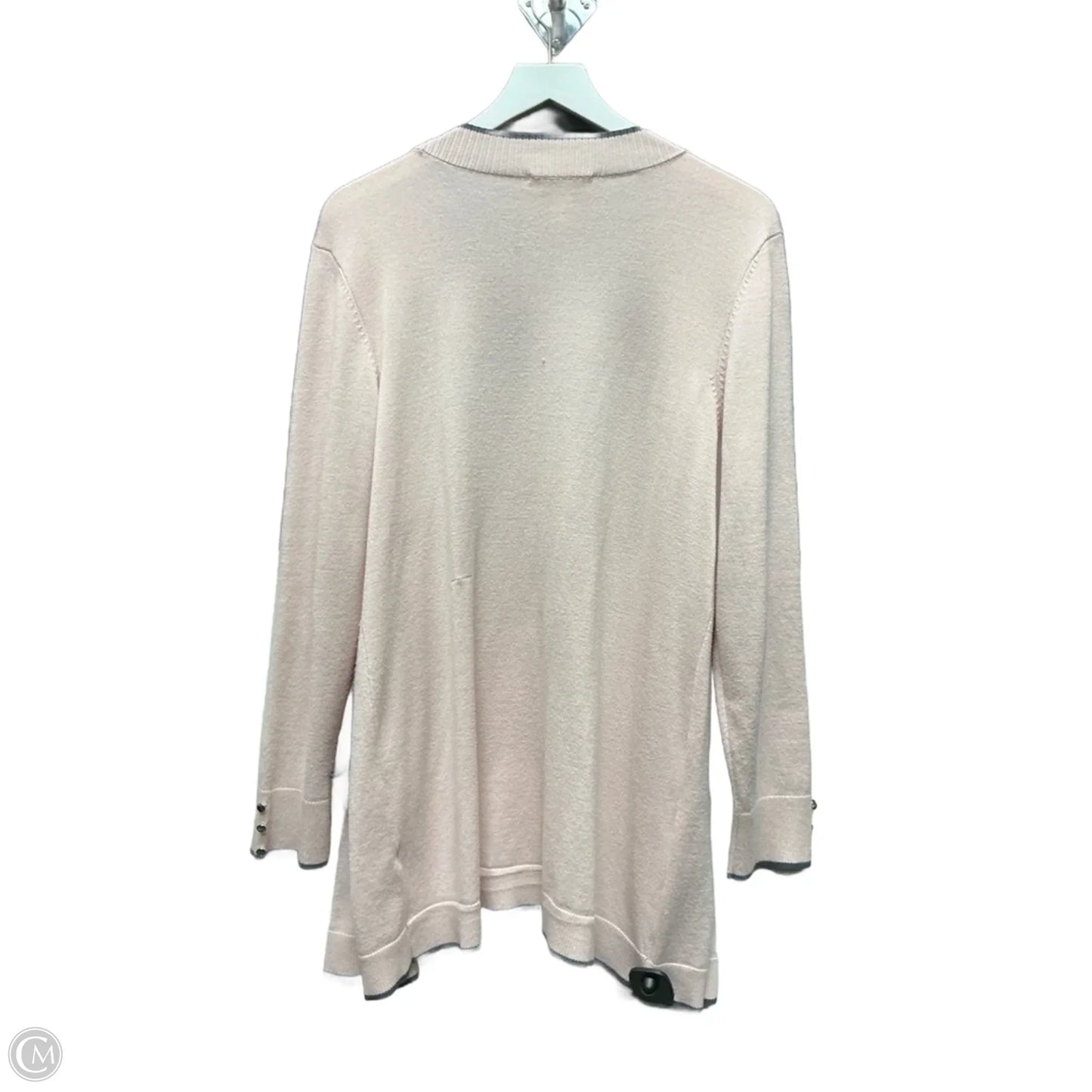 Sweater Cardigan By Christopher And Banks In Pink, Size: L