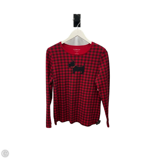 Top Long Sleeve By Croft And Barrow In Red, Size: S