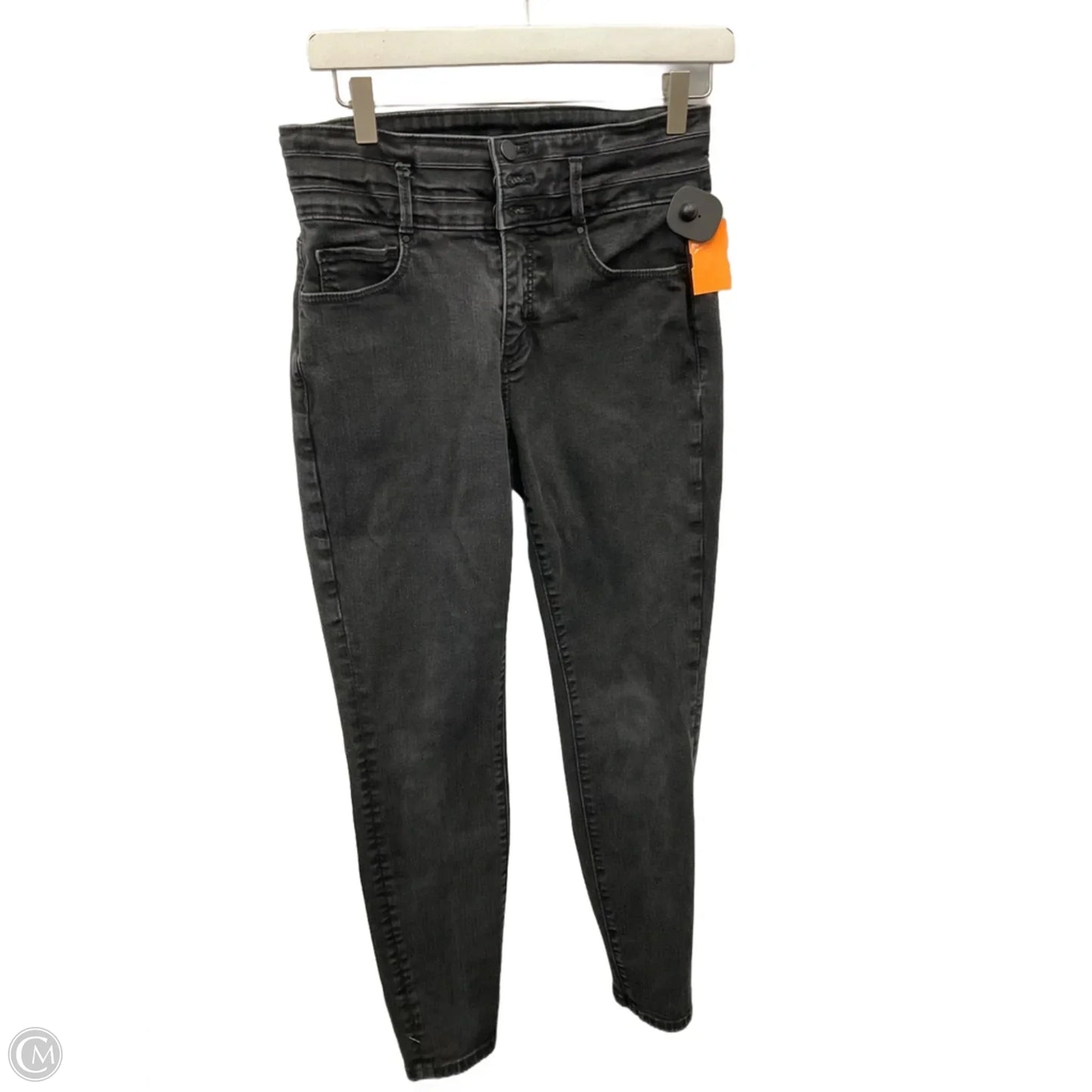 Jeans Skinny By Ann Taylor In Black Denim, Size: 4