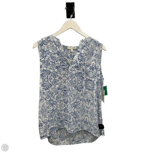 Blouse Sleeveless By Chaus In Blue, Size: M
