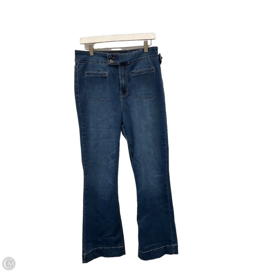 Jeans Flared By Rachel Roy In Blue Denim, Size: 12