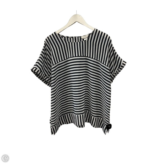 Top Short Sleeve By Cj Banks In Striped Pattern, Size: 2x
