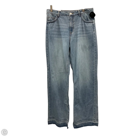 Jeans Wide Leg By Divided In Blue Denim, Size: 8