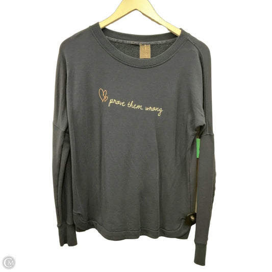 Athletic Sweatshirt Crewneck By Calia In Navy, Size: S