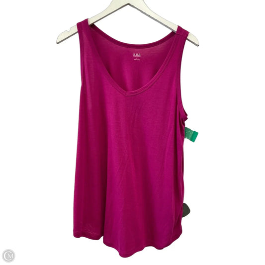 Top Sleeveless By Ana In Pink, Size: L