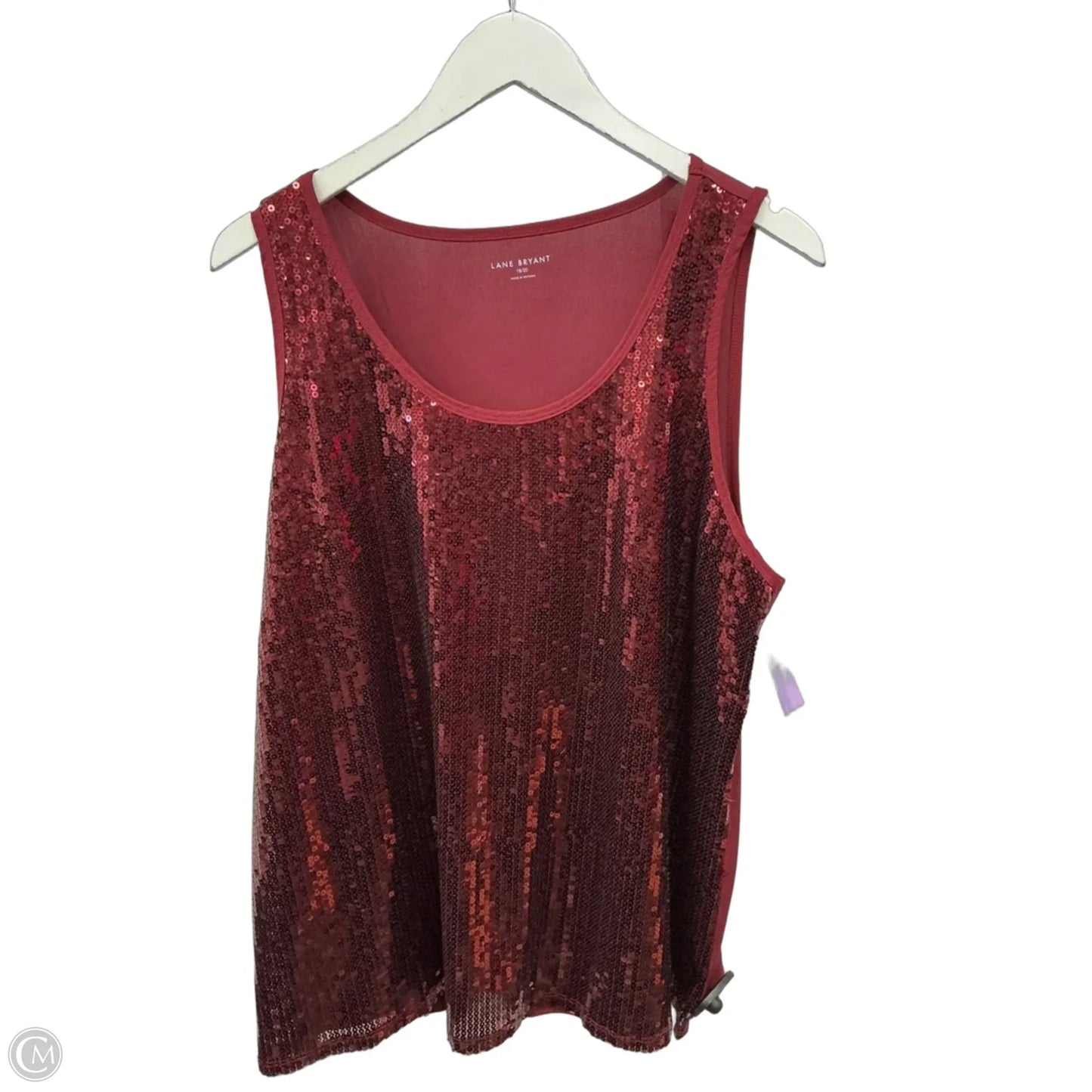 Top Sleeveless By Lane Bryant In Red, Size: 2x