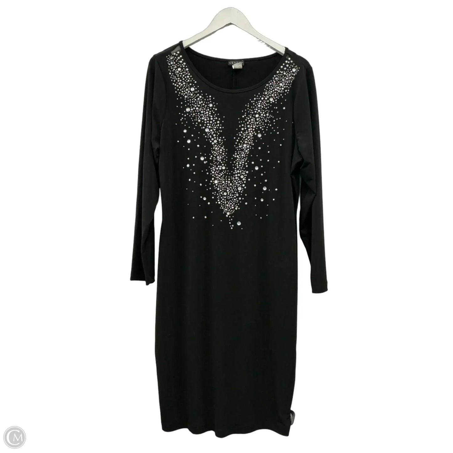 Dress Party Midi By Venus In Black, Size: Xl