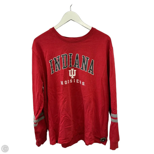 Athletic Top Long Sleeve Crewneck By Clothes Mentor In Red, Size: 2x