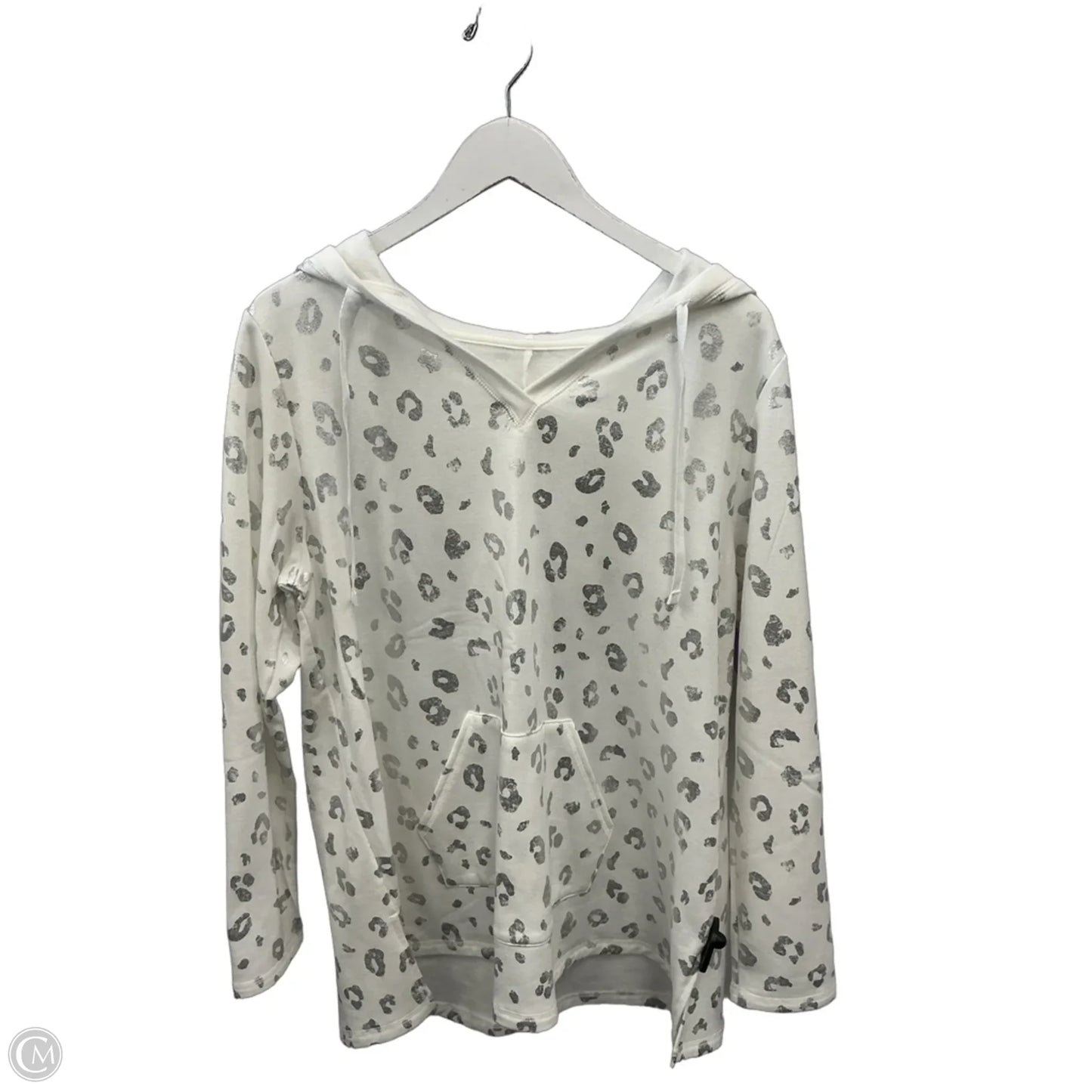 Sweatshirt Hoodie By Livi Active In White, Size: Xl