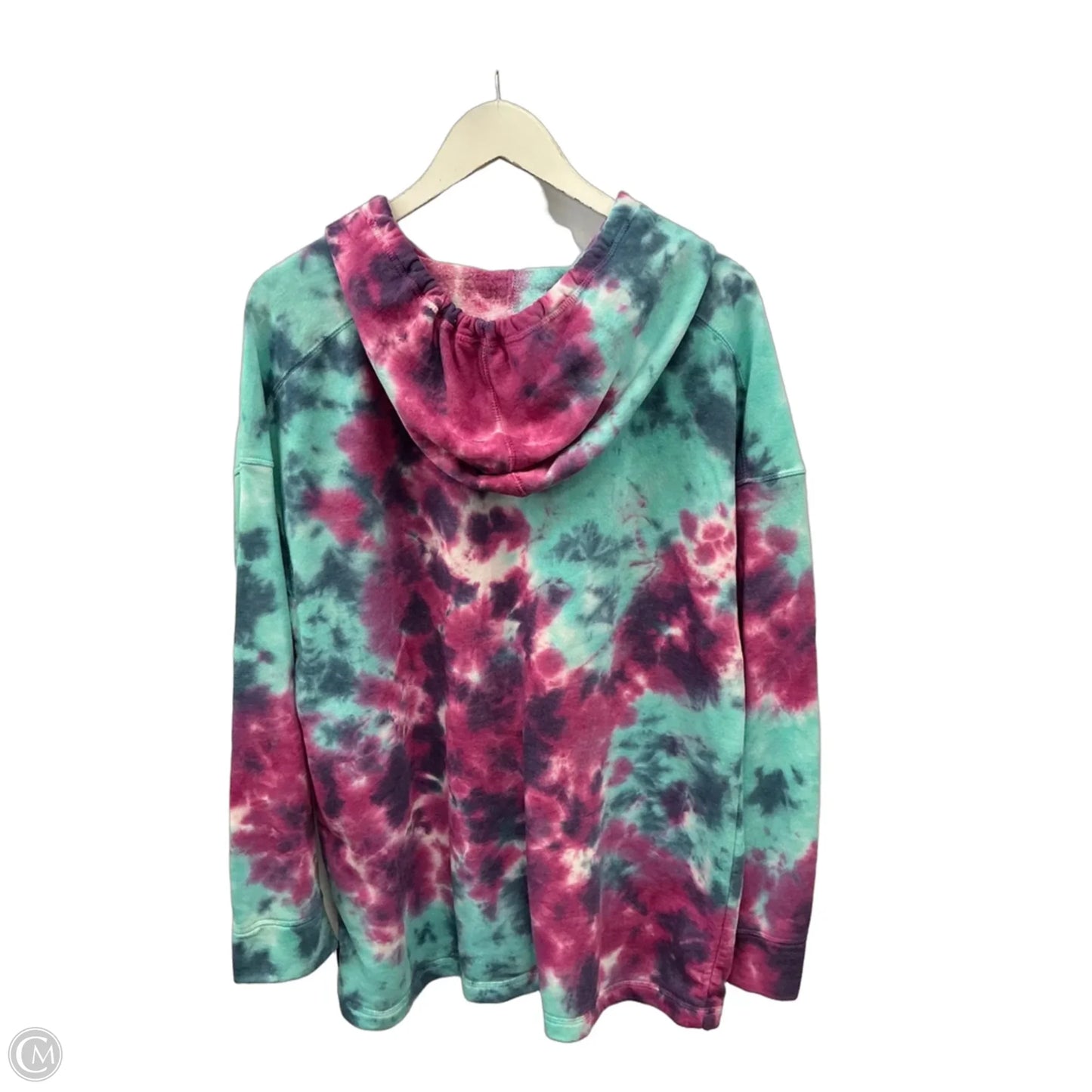 Sweatshirt Hoodie By Livi Active In Tie Dye Print, Size: Xxl