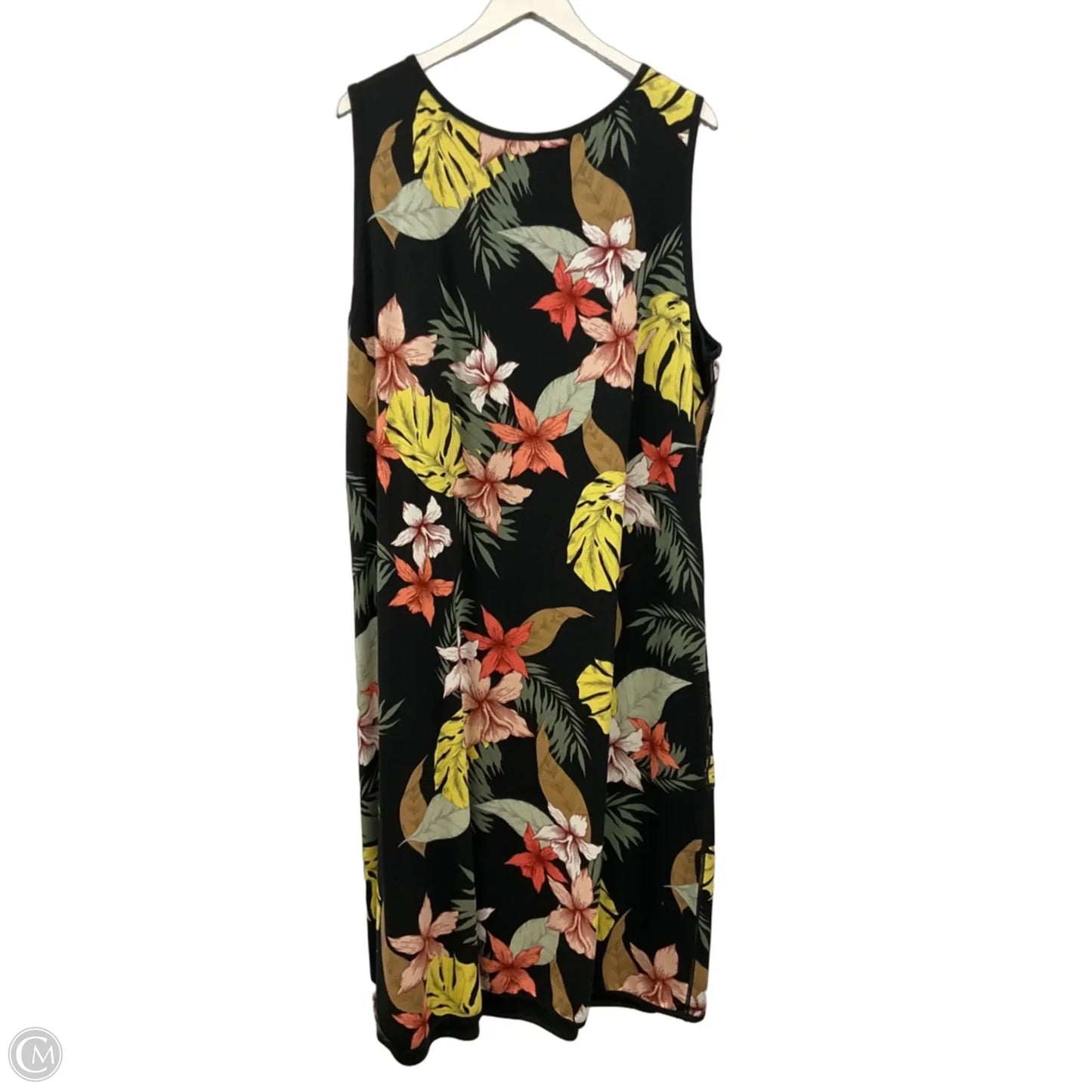 Dress Casual Midi By Tribal In Black, Size: Xxl