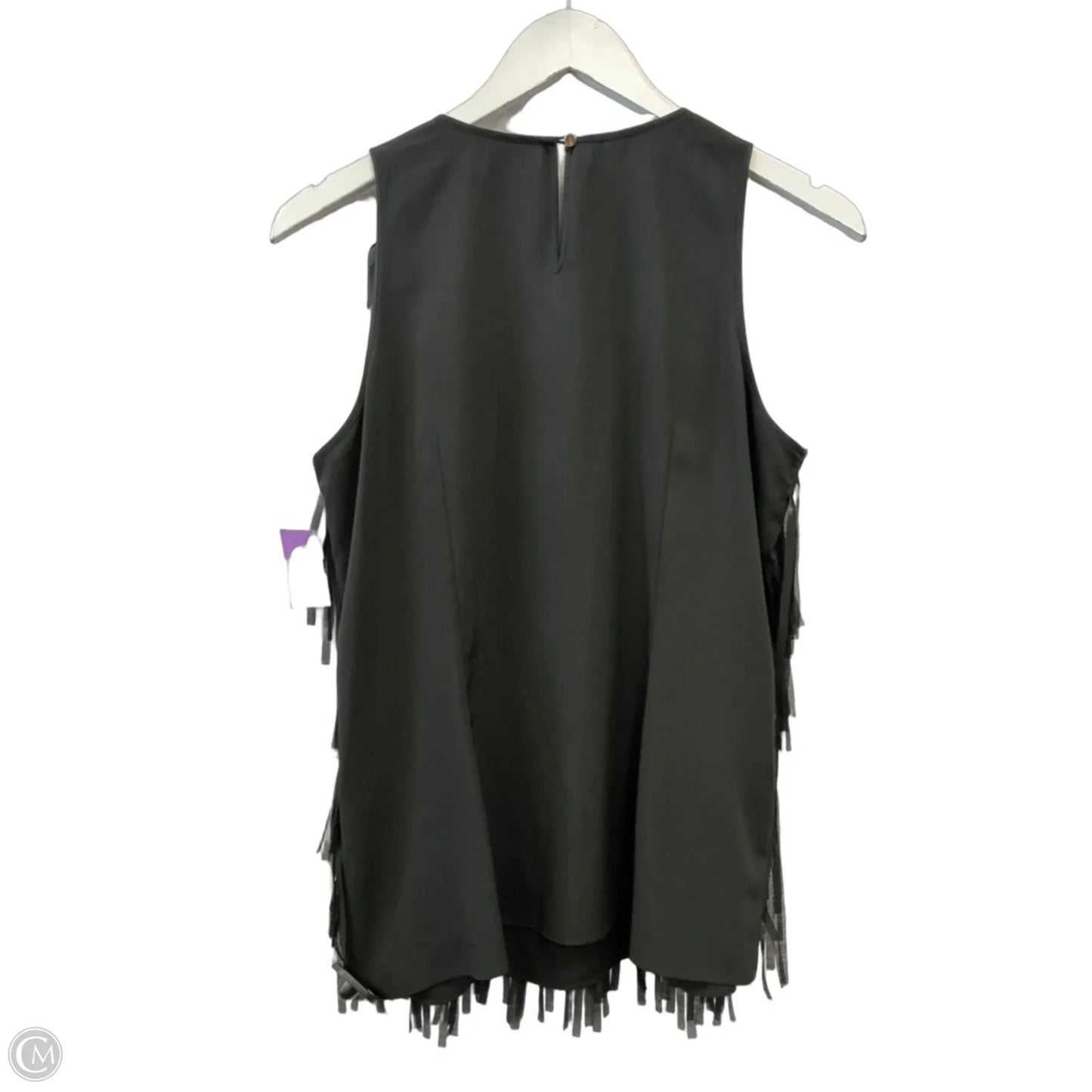 Blouse Sleeveless By Ann Taylor In Black, Size: M