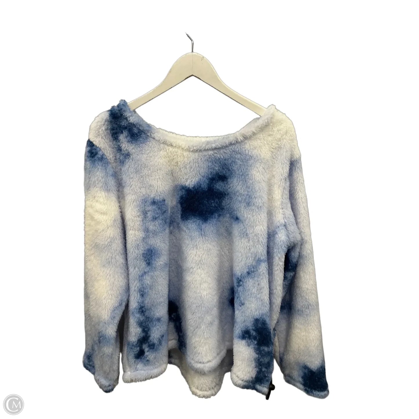 Sweatshirt Crewneck By Cuddl Duds In Blue, Size: 2x