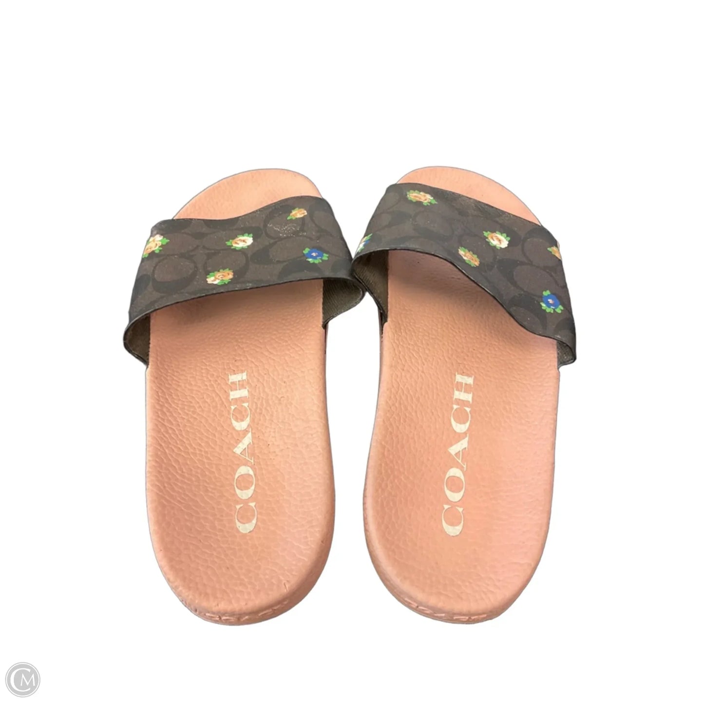 Sandals Designer By Coach In Brown & Pink, Size: 10