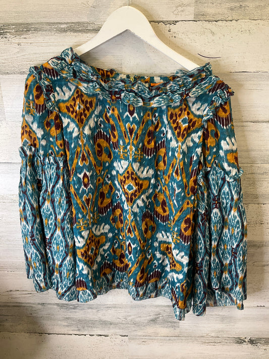 Aqua Top Long Sleeve Tory Burch, Size M