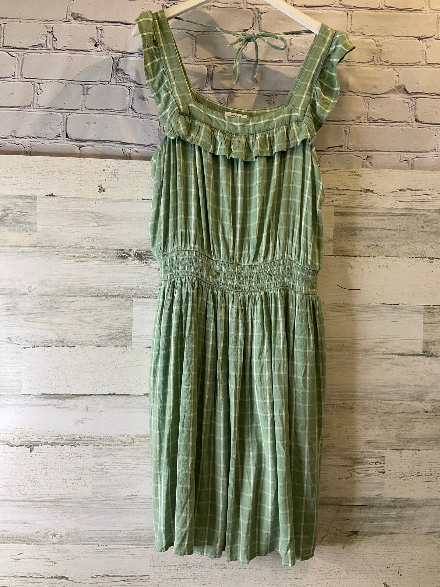 Green Dress Casual Midi Maurices, Size L