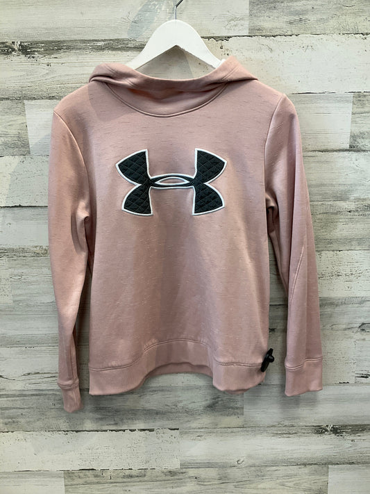 Sweatshirt Hoodie By Under Armour In Pink, Size: M