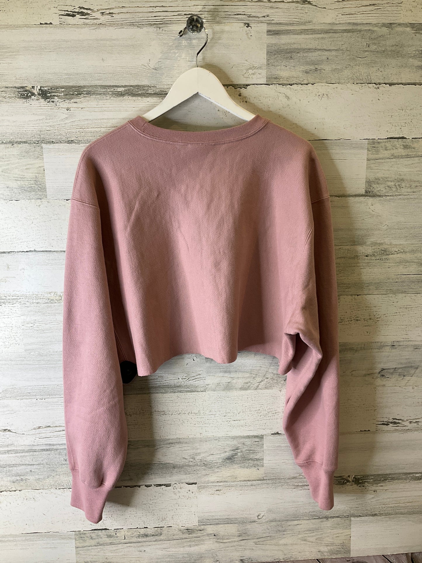 Sweatshirt Crewneck By Champion In Pink, Size: L