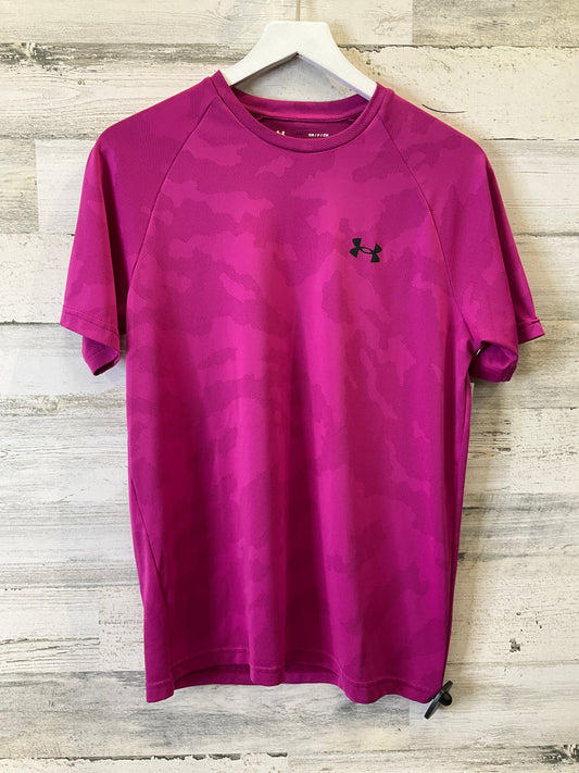 Pink Athletic Top Short Sleeve Under Armour, Size S