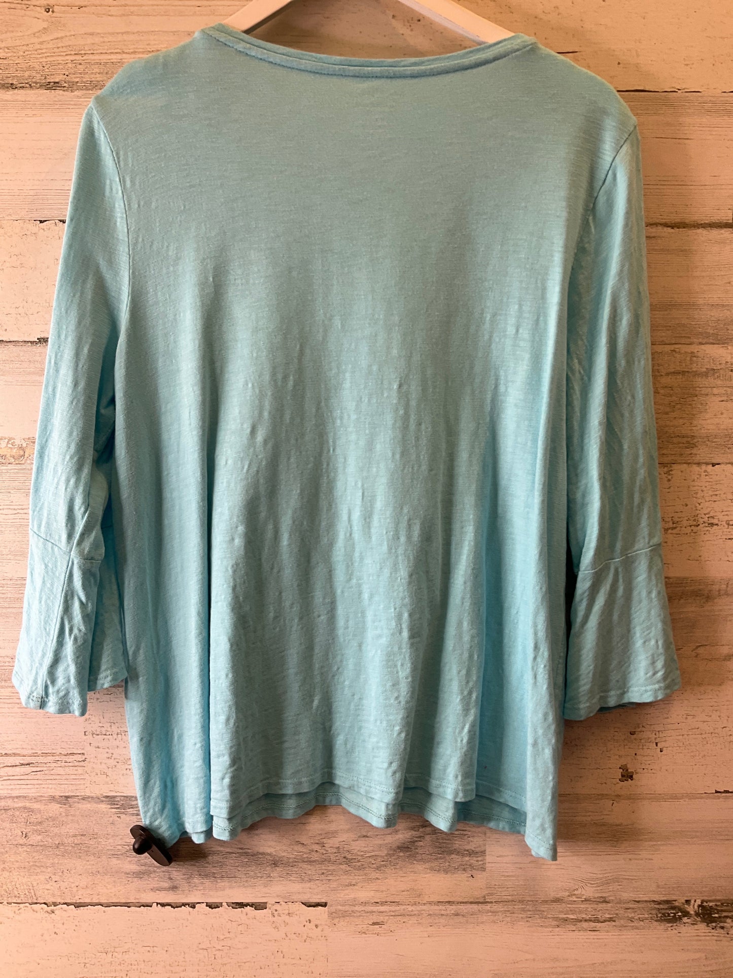 Blue Top 3/4 Sleeve Chicos, Size L