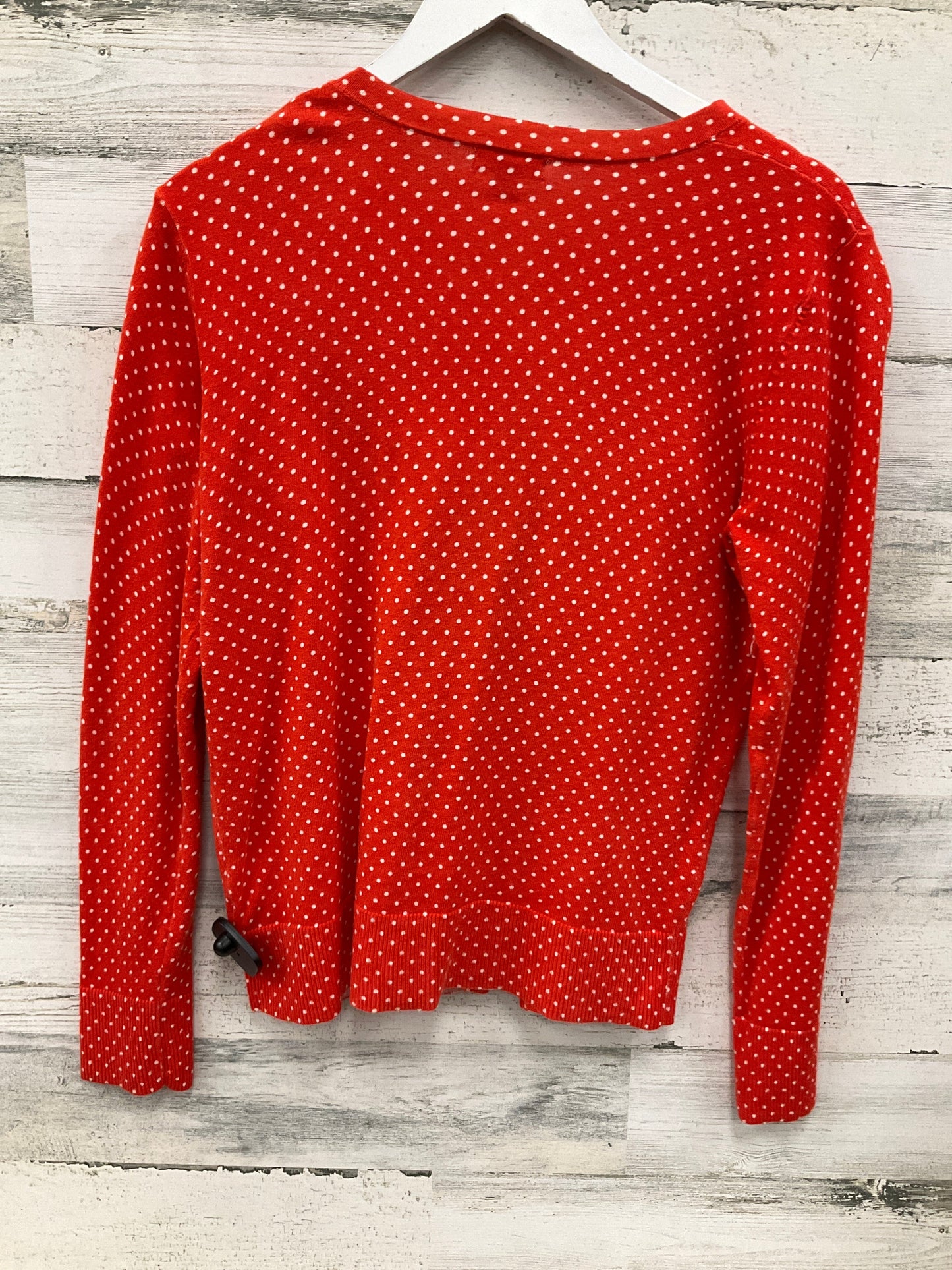 Sweater Cardigan By Merona In Orange, Size: L