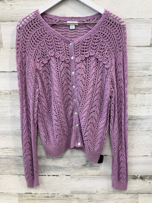 Cardigan By Sundance In Purple, Size: L