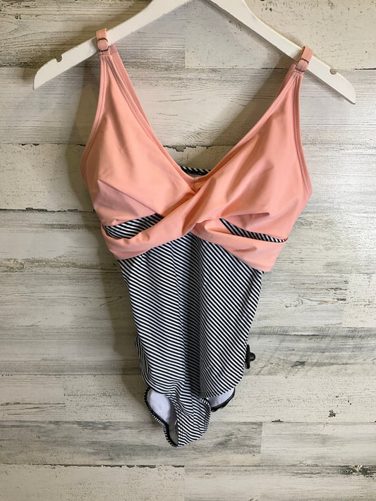 Swimsuit By Clothes Mentor In Black & Pink, Size: S