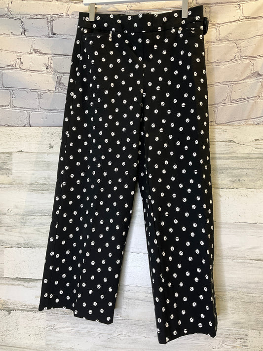 Black & White Pants Cropped Chicos, Size 6