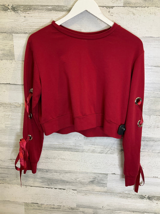 Red Top Long Sleeve Clothes Mentor, Size Xs