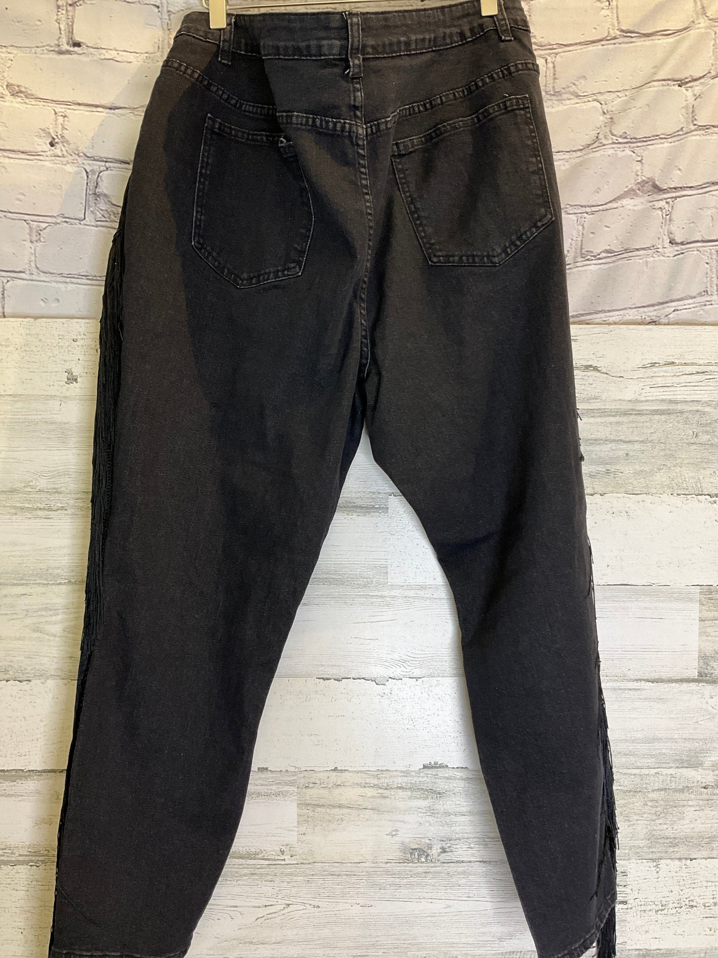 Black Jeans Straight Shein, Size 26