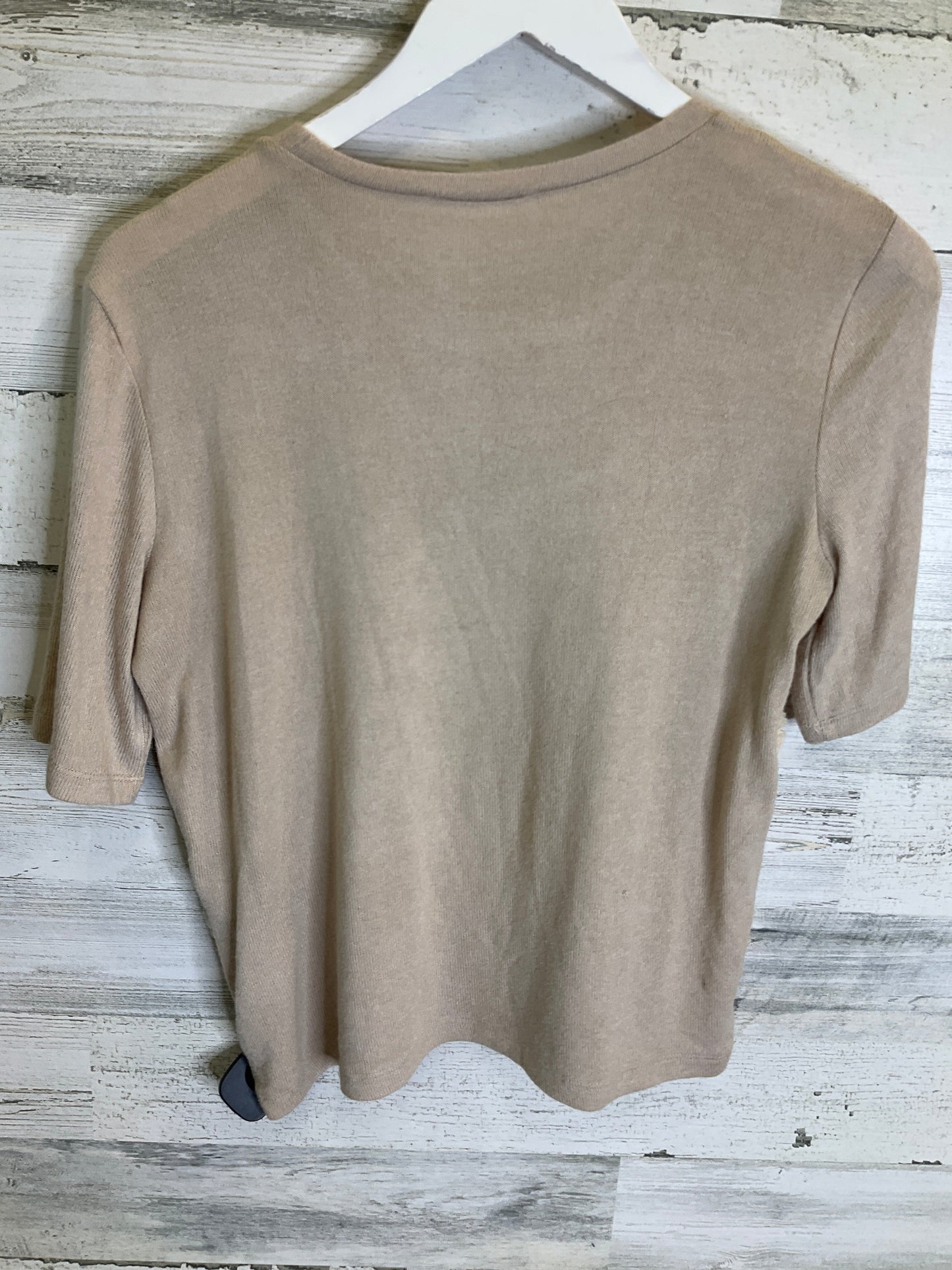 Tan Top Short Sleeve Zara, Size M