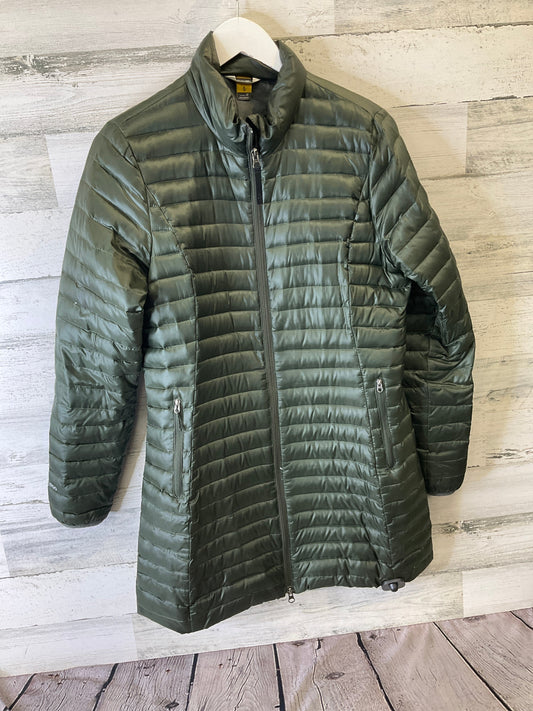 Coat Puffer & Quilted By Eddie Bauer In Green, Size: M