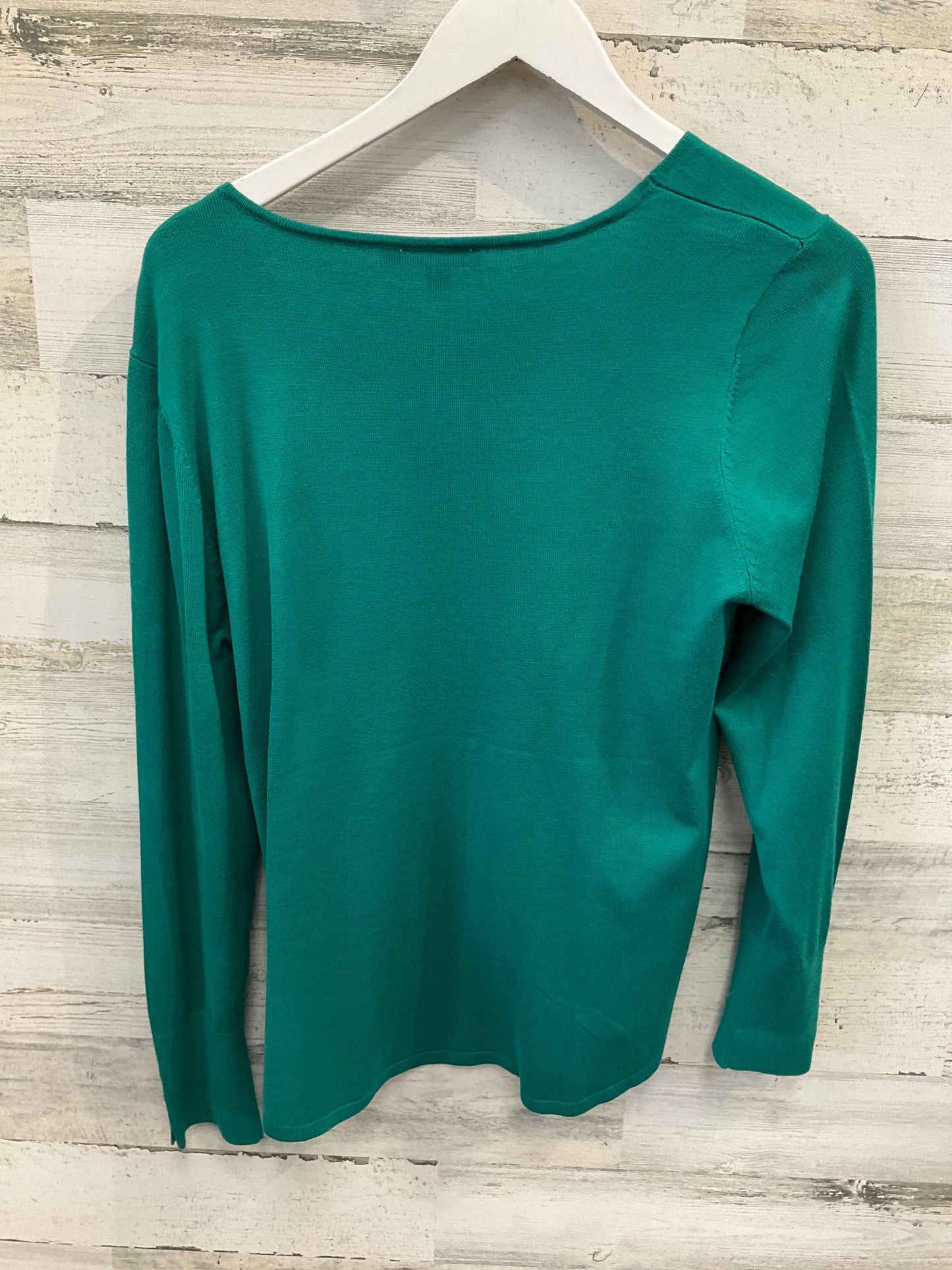 Top Long Sleeve By Chicos In Green, Size: M