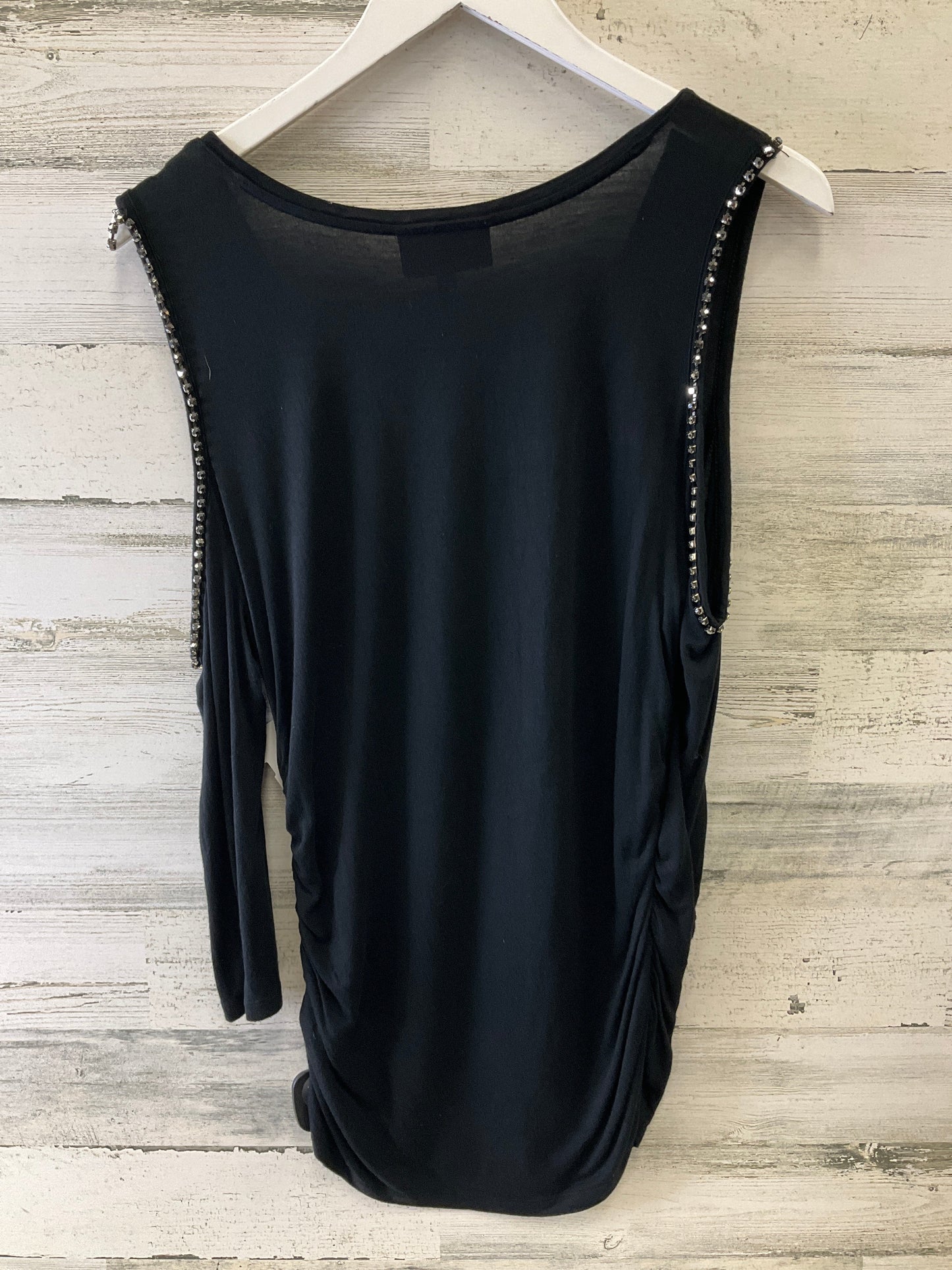 Top 3/4 Sleeve By Jennifer Lopez In Black, Size: L