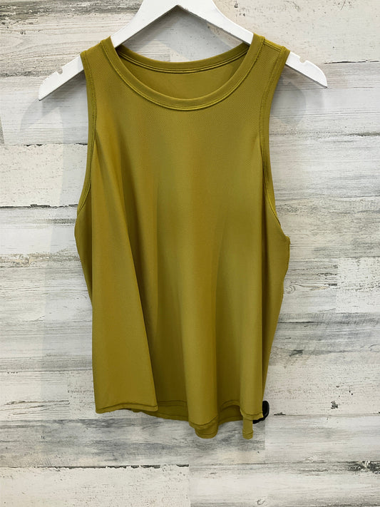 Athletic Tank Top By Lululemon In Gold, Size: M