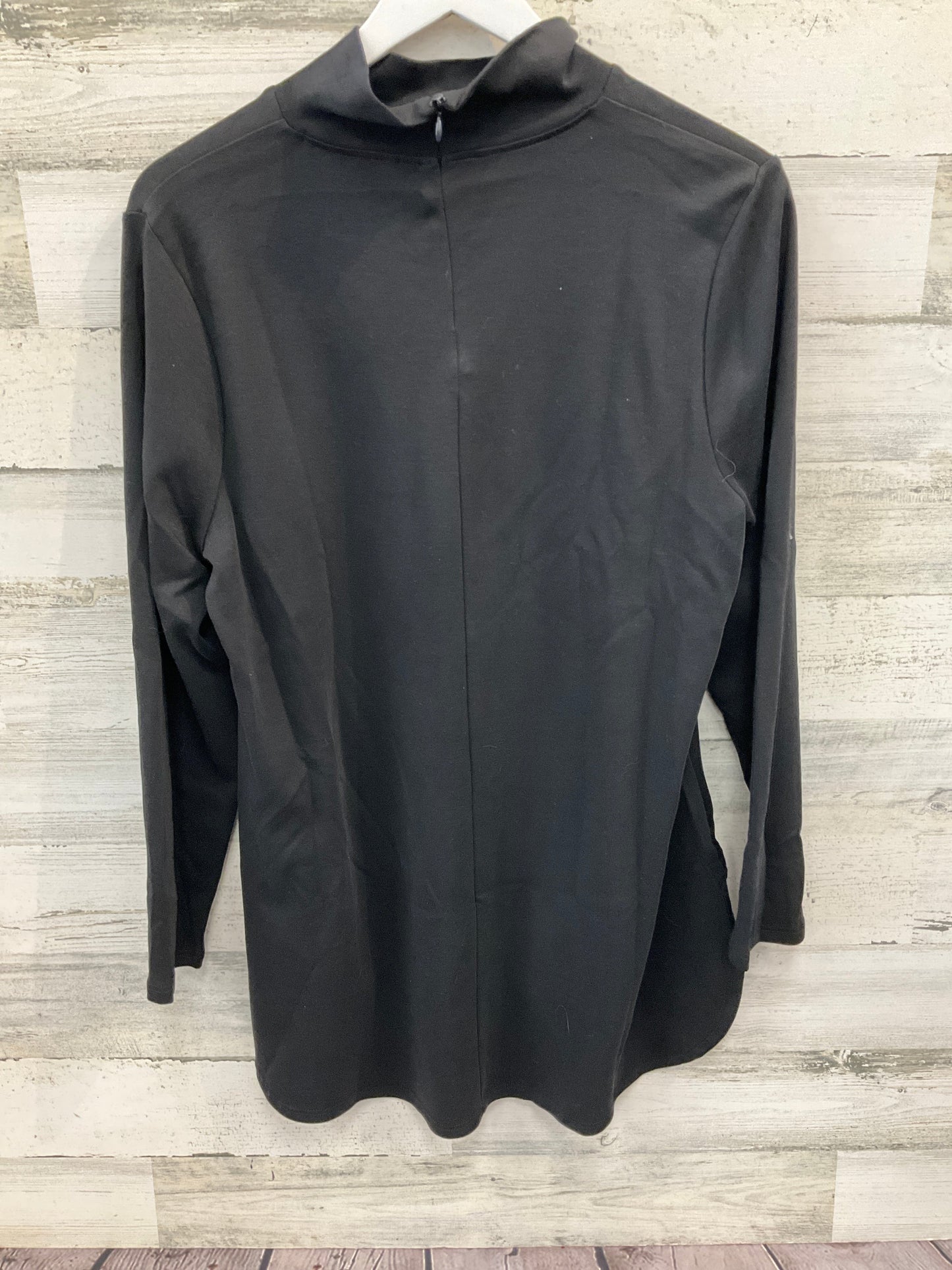 Tunic Long Sleeve By Chicos In Black, Size: L