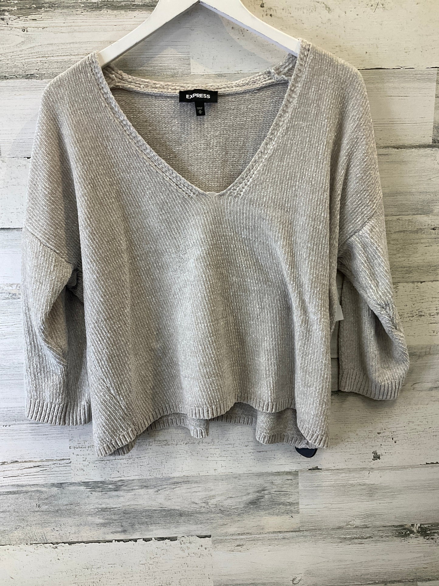 Sweater By Express In Grey, Size: M