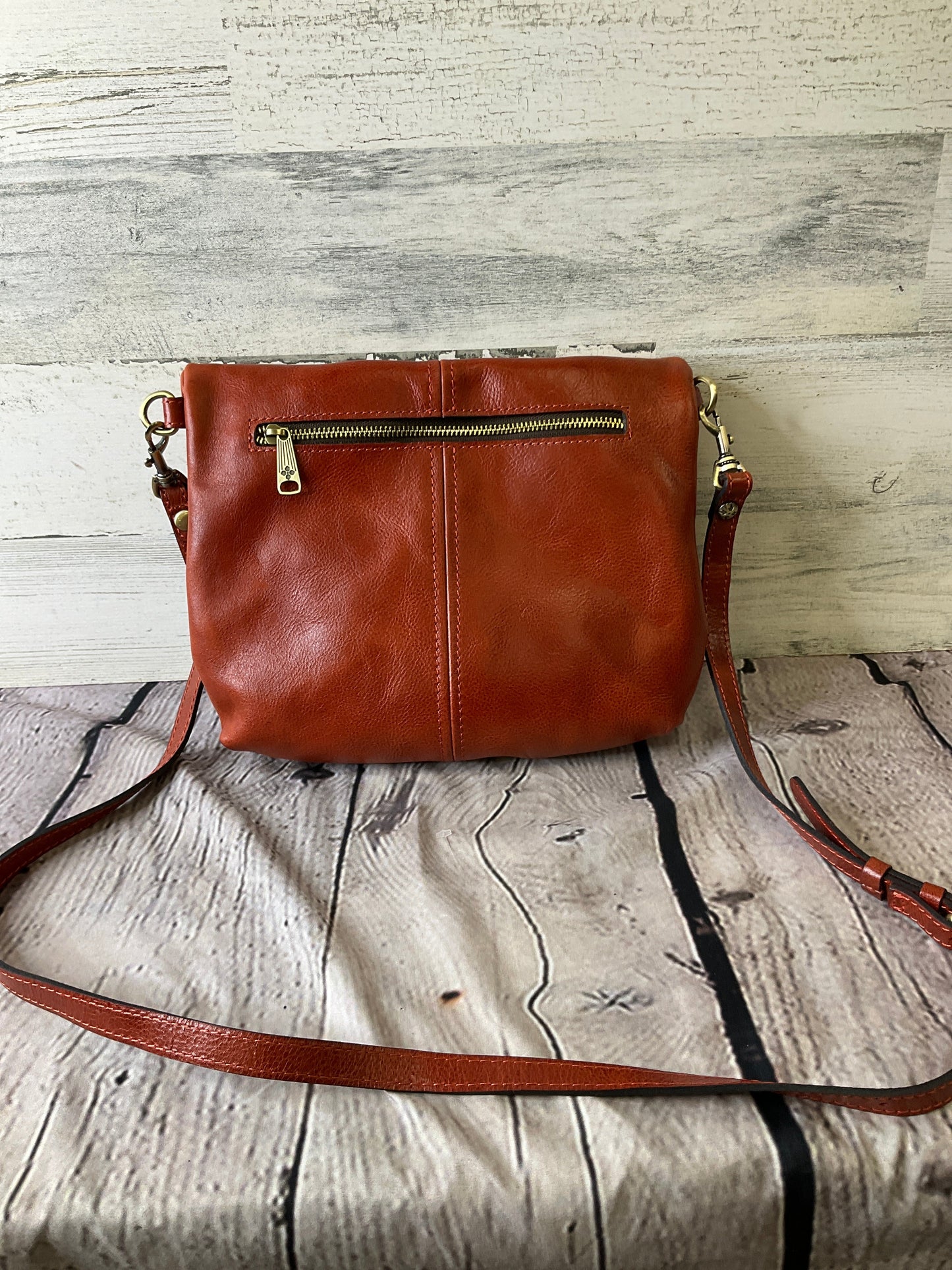 Handbag Leather By Patricia Nash, Size: Medium