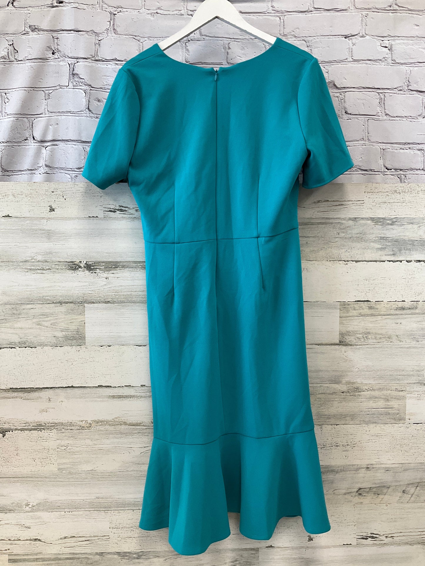 Dress Party Midi By London Times In Teal, Size: L