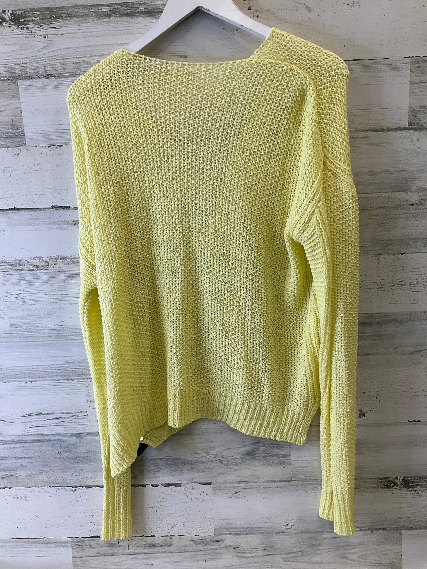 Sweater By Hem & Thread In Yellow, Size: L