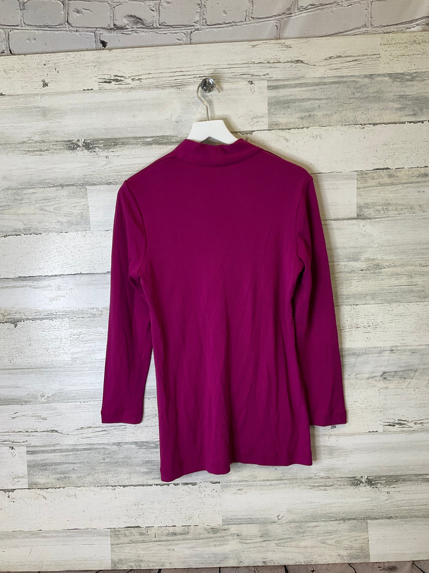 Top Long Sleeve Basic By Chicos In Pink, Size: S