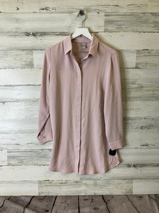 Tunic Long Sleeve By Chicos In Pink, Size: S