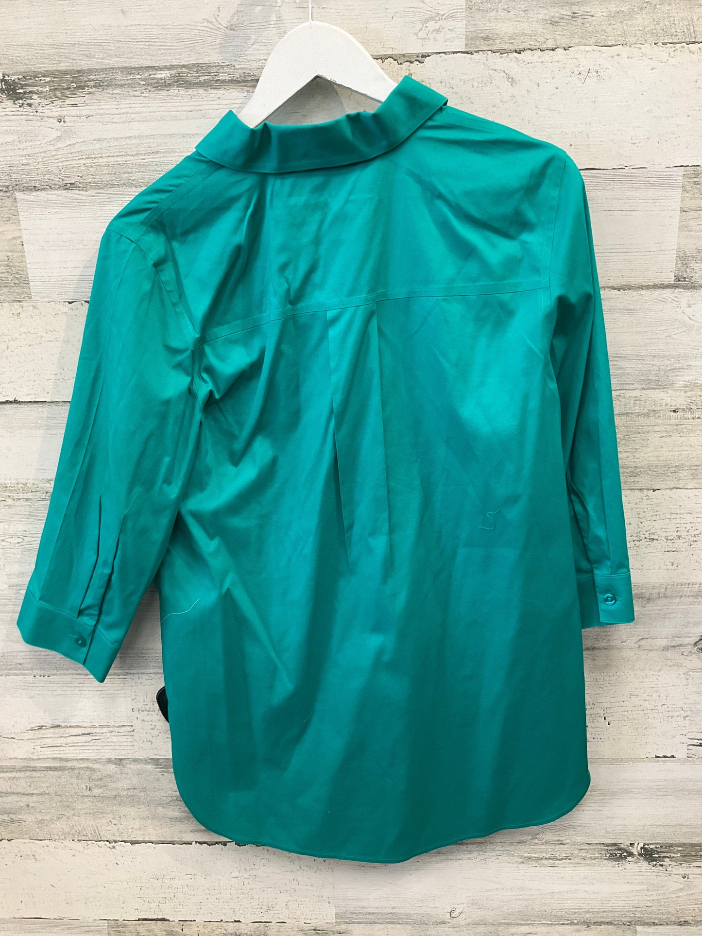 Top 3/4 Sleeve By Chicos In Teal, Size: S